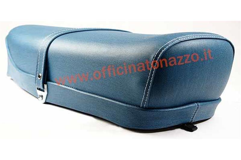 "Blue jeans" color two-seater saddle for Vespa 50 - Primavera - ET3 (without lock)