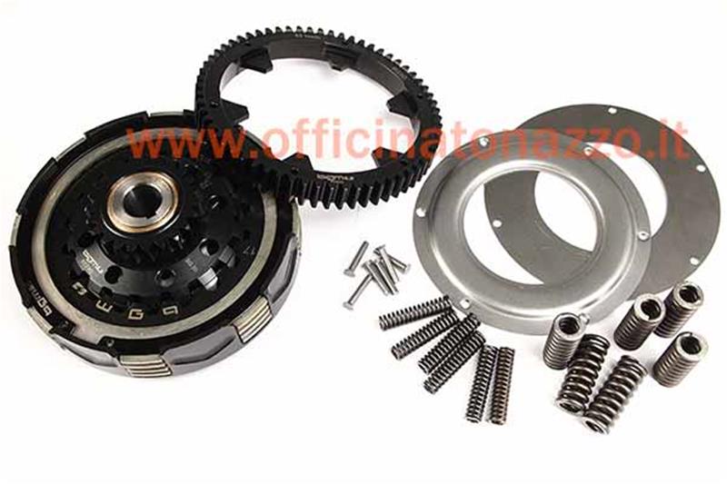 Clutch kit incl. primary transmission torque -BGM Pro Superstrong CR80, type Cosa2 / FL- elastic gear BGM Pro 62 teeth (straight teeth) - Vespa PX200, Rally200 - 23/62 teeth (2,69)