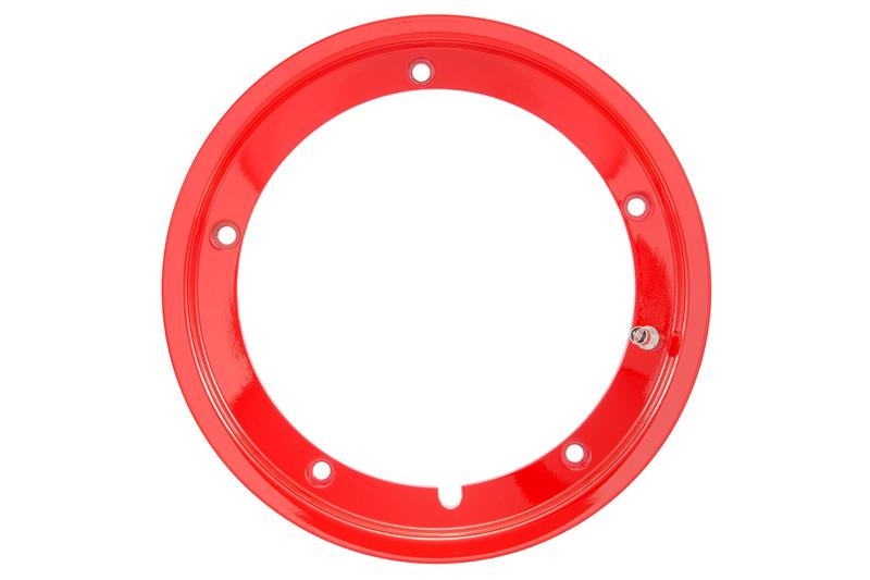 Kreis SIP 2.10x10 Tubeless ", für Vespa 50-125-150-200 Rot, Rallye, PX, Sprint usw. (vormontiertes Ventil und einschließlich Muttern)