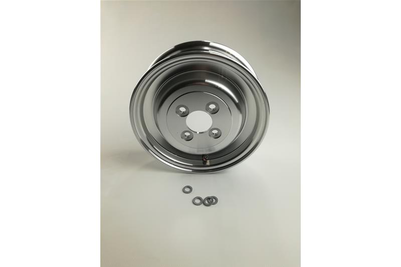 Circle SIP 2.15-8 tubeless ", aluminum polished for Vespa 98/125 V1-15 / V30-33 / VU etc. (Including valve Only)