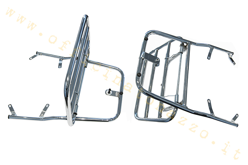 169 - Chromed rear luggage rack with flap for Vespa GT 125L - 200L