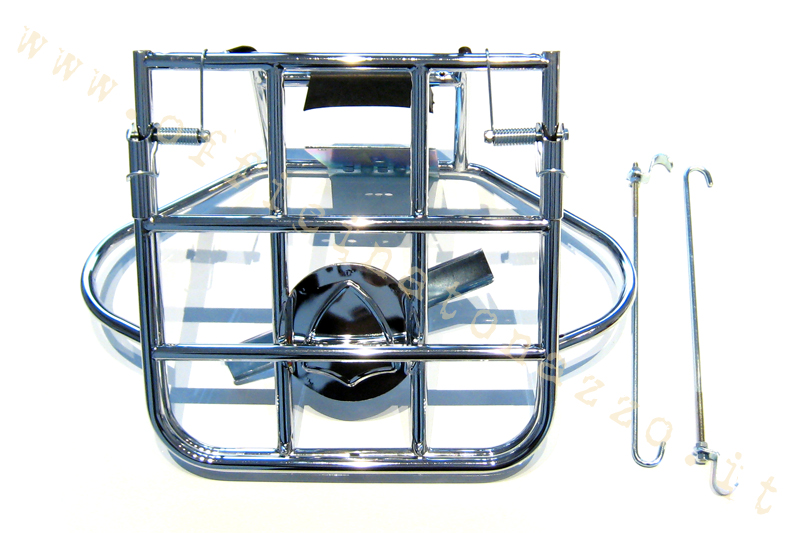 Portapacchi posteriore cromato con portaruota per Vespa 125 GTR - 150 Sprint