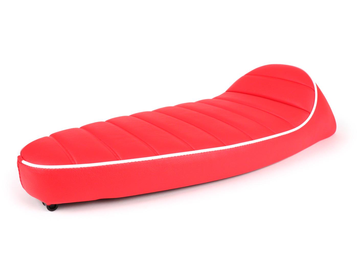 Seat -FASTBACK 2.0- red with white border Vespa 50, ET3, Primavera
