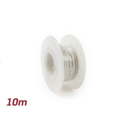 Cavo BGM ORIGINAL 52205 bianco da 0,85 mm², unipolare in rame con isolamento PVC, diametro esterno 2,3 mm e rotolo da 10 m.