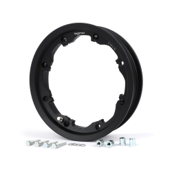 Wheel rim - matt black - BGM PRO, tubeless, 2.10-10 inches, aluminium - Lambretta LI (series 1-3), LI S, SX, TV (series 2-3)