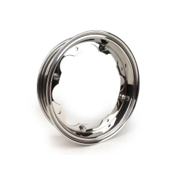 Cerchio ruota -BGM PRO- Lambretta LI (serie 1-3), LI S, SX, TV (serie 2-3) - acciaio inox, lucidato