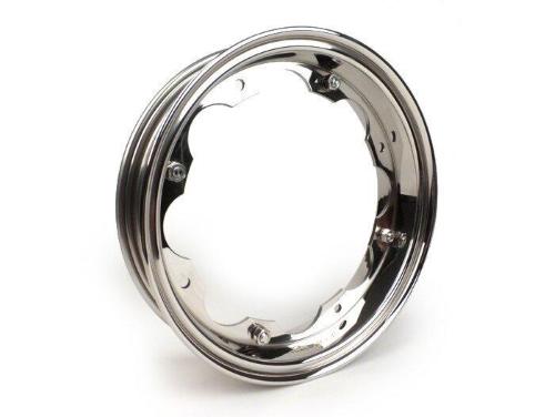 Cerchio ruota -BGM PRO- Lambretta LI (serie 1-3), LI S, SX, TV (serie 2-3) - acciaio inox, lucidato