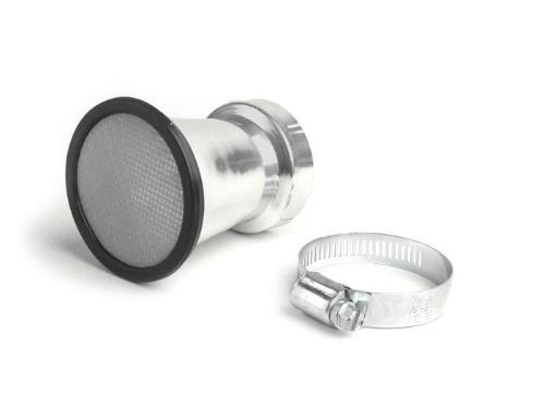Cornetto aspirazione BGM BGM4422 con imbocco interno Ø52 mm, lunghezza 75 mm e inserto filtrante rimovibile per carburatori compatibili.