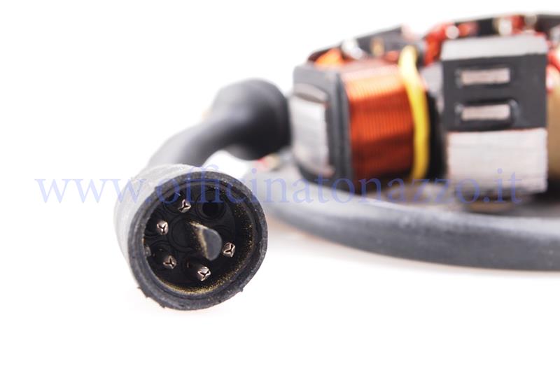 Elektronischer Stator für Vespa PK50 / 125 - APE FL - FL2 50 - FL3 Europa - RST MIX 50 - ETS, 5 KABEL (mit elektronischem Anlasser)