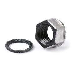 Dado frizione M12 x 1.50 collare Ø=18.6mm h=9mm apertura chiave=15 -BGM PRO- (usato come ghiera per Vespa PX, Rally180 (VSD1T), Rally200 (VSE1T), Sprint, T5 125cc, Cosa1)