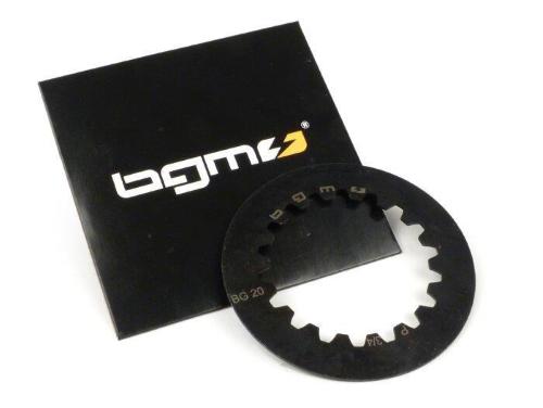Disco acciaio BGM8040S senza tacca, spessore 1,5 mm, per posizioni 3 e 4 della frizione Cosa2 su Vespa Cosa2 e PX dal 1995; necessari due dischi.