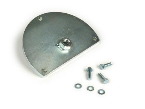 Estrattore BGM PRO per smontare l'albero motore dai carter Vespa Largeframe. Acciaio temprato, fissaggio su tre filetti M6 e spinta controllata.