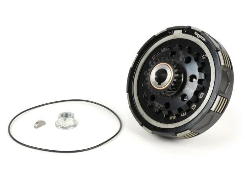 Frizione BGM PRO Superstrong 2.0 Sport CR80 Ultralube a 10 molle, con pignone 23 denti per primaria elicoidale 67/68 Vespa Largeframe.