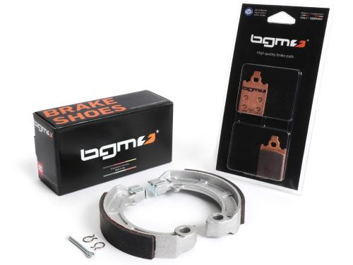 Brake shoes -BGM PRO Sintersport- Vespa PX (1998-2010, 'Grimeca' front disc brake + rear drum brake) - Vespa PX Disc/My, LML Star, Stella, Grimeca Classic retrofit disc brake + Grimeca NT