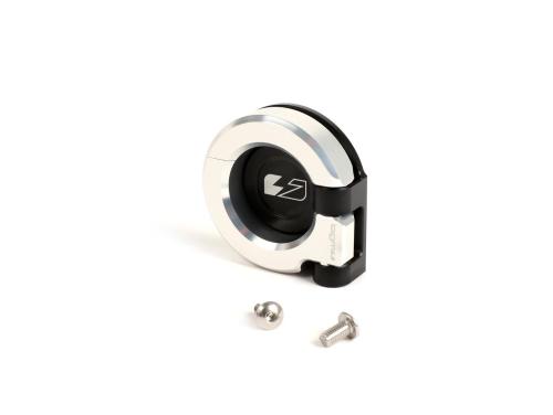 Gancio porta borsa -BGM PRO alluminio CNC- Vespa GT, GTS, GTV, GTL, S - 50-300cc - argento