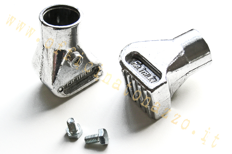 Vespa tripod shoes in polished aluminum Ø22mm