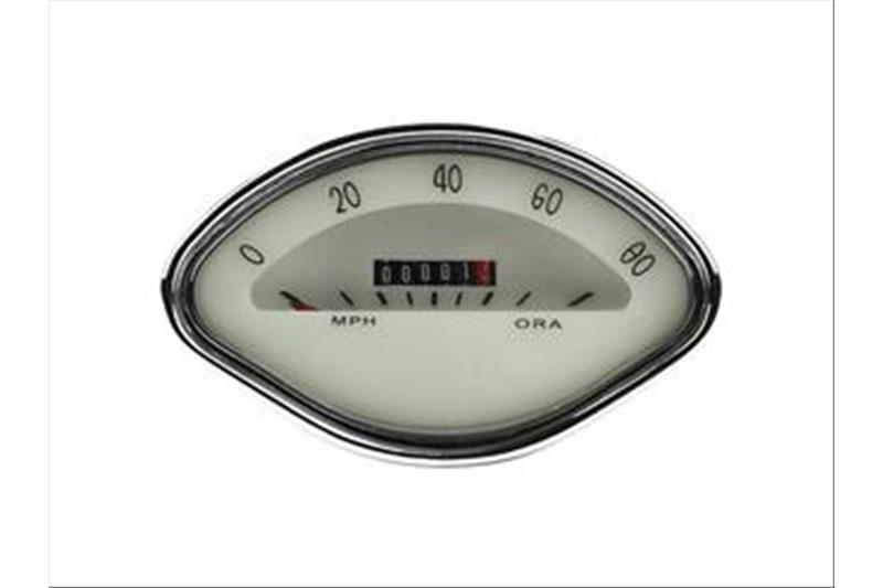 Odómetro escala 80 MPH crema para Vespa VBA - VBB