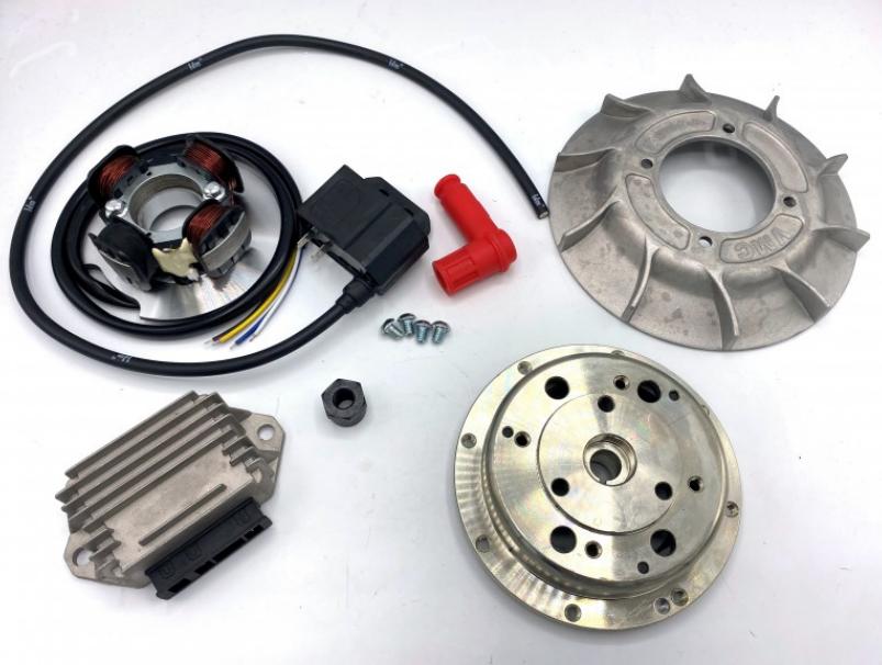Turning VMC for Vespa PX engines, complete with road gray CNC road fan, weight 1.6 Kg