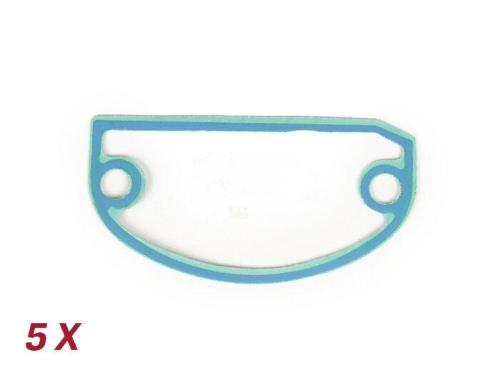 Kit 5 guarnizioni BGM PRO BGM1212GSV per selettore cambio Vespa Largeframe, carta da 0,5 mm con strato siliconico flessibile.