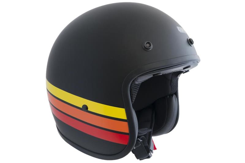 helmet mod. FLORIDA BASIC, shiny black, tamaño L (58 cm)