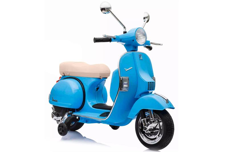 Vespa PX elettrica per bambini sopra i 36 mesi colore blu