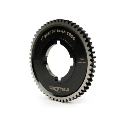 Ingranaggio prima marcia BGM PRO BGM6557L Z57 tipo Lusso per Vespa PX, T5, Cosa e LML 2T compatibili; equivalente Piaggio 2232314.