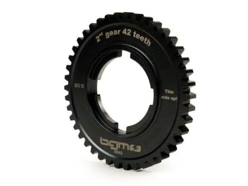 Ingranaggio 2a marcia 42 denti - BGM PRO, tipo Arcobaleno- Vespa PX125-200 (1984-), T5 125cc, Cosa125-200, LML Star/Stella125/150 2Takt - compatibile anche con PX125-200 (-1984), Rally180/200