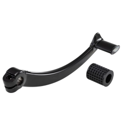 Kickstart Lever SIP VBB Style, for Vespa P80-150X/P200E/PX80 -200E/Lusso/'98/MY/'11/Cosa also for LML Star 125- 200 2T /4T/Stella aluminium, black powder coated, bent, for PX engines in old frame, incl. rubber and screw Grade 1* - first-class repai