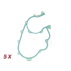 Kit BGM PRO BGM1212CCSV: 5 guarnizioni carter in carta da 0,5 mm con strato siliconico, per Vespa PX80-200, Cosa, Sprint Veloce e Rally 200.