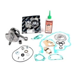 Kit albero motore BGM PRO Touring BGM030801RT corsa 57 mm per Vespa PX/PE 200 con paraolio lato frizione in gomma e componenti di montaggio.