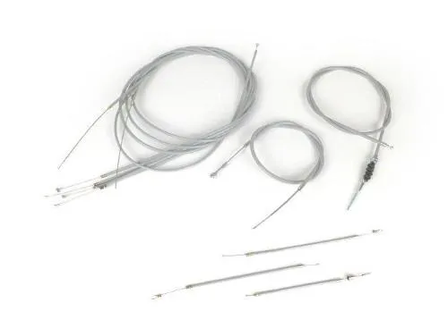 BGM ORIGINAL cable kit with self-lubricating inner sheath Vespa PK XL1, GREY