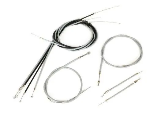 Kit cavi comando BGM ORIGINAL con guaine e rivestimento interno in PE autolubrificante per Vespa 50, V90, Primavera 125 ed ET3.