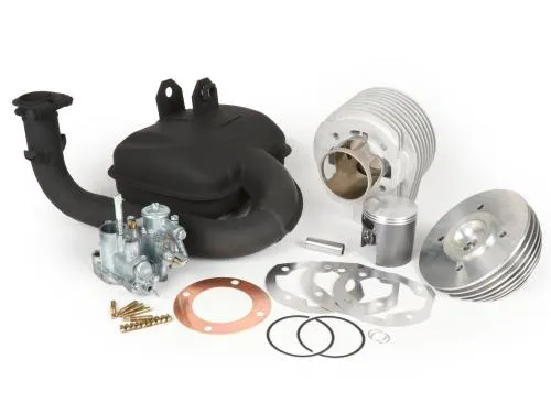 Kit BGM PRO BGM177TKT 177 cc per Vespa PX125/PX150 e LML 125-150 2T con miscelatore: cilindro, scarico Touring, SI 24 e getti.