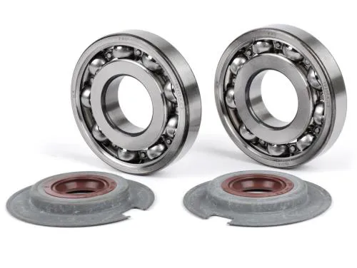Kit BGM PRO BGM1112 con cuscinetti dedicati e paraoli FKM resistenti a E10 per Vespa Wideframe, GS150, VNA e prime VBA.