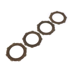 Quattro dischi guarniti BGM PRO TOURING Alu BGM8084CRT tipo Honda CR80, stretti 14 mm, per frizioni Vespa Cosa2/FL e cestelli compatibili.