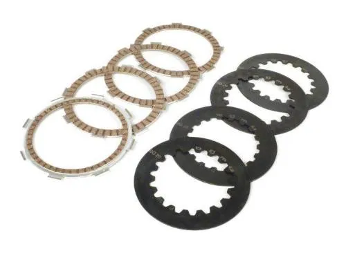 Kit BGM PRO BGM8084CRKT: 4 dischi guarniti CR80 da 14 mm e 4 separatori in acciaio per Cosa2/FL, PX dal 1995 e cestelli compatibili.