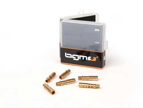 Sei emulsionatori BGM PRO tipo 5353: BE1, BE2, BE3, BE4, BE5 e BE6. Per carburatori SI compatibili; taratura da verificare sul motore.