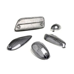 Set BGM ORIGINAL K070180 per Piaggio NRG MC2: quattro lenti indicatori nere e una lente fanale posteriore. Lampadine escluse.