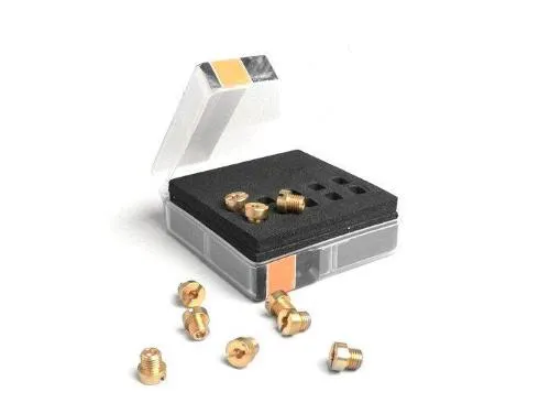 Kit BGM PRO 2599113 con 10 getti massimo tipo Dell'Orto 6413 da 6 mm: misure 50, 52, 55, 58, 60, 62, 65, 68, 70 e 72.