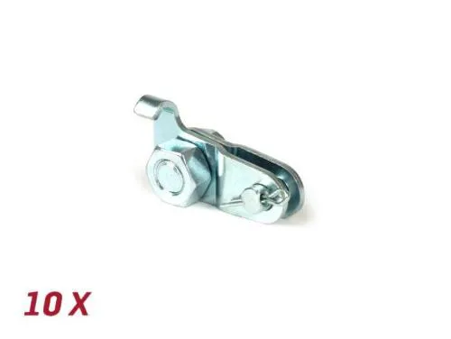 Set da 10 piastre di ancoraggio cavo freno anteriore BGM ORIGINAL BGM6488X per Vespa fino al 1981 e PX fino al 1984 compatibili.