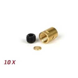 Kit morsetti corti -BGM ORIGINAL Ø=10x13mm- Lambretta LI, LIS, SX, TV (serie 2-3), DL, GP - 10 pz