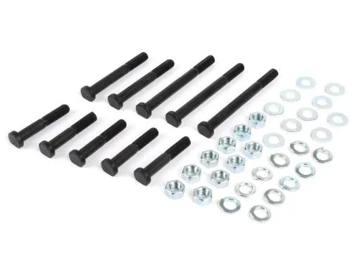 Kit BGM ORIGINAL BGM27SF con 10 bulloni carter motore in acciaio 10.9 brunito, completi di dadi, rondelle e anelli elastici, per Vespa Smallframe V50, V90, Primavera, ET3 e PK S.