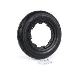 Tyre and wheel rim kit -BGM Sport, tubeless, Lambretta- 3.50 - 10 inches TL 59S (reinforced) - rim 2.10-10 black