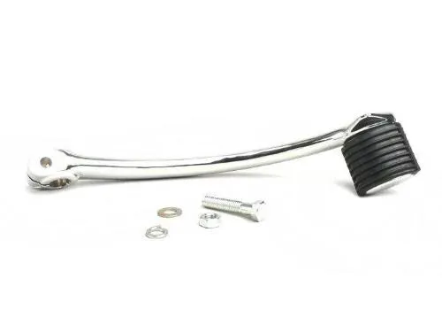 Leva avviamento BGM SCK709 parzialmente dentata e cromata, con gommino e vite, per Vespa GT, GTR, GL, Sprint, Super, VBB2 e VL1-3.