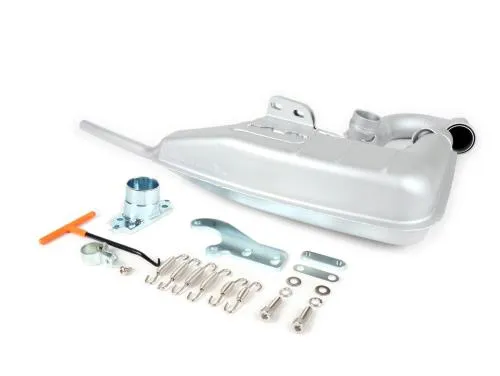 Marmitta -BGM PRO Clubman V4.0- Lambretta (1a serie, 2a serie, 3a serie) - argento