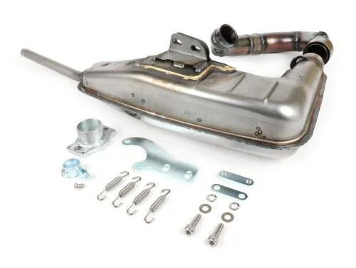 Marmitta -BGM PRO Clubman V4.0 per QUATTRINI M210- Lambretta (1a serie, 2a serie, 3a serie) - non verniciato