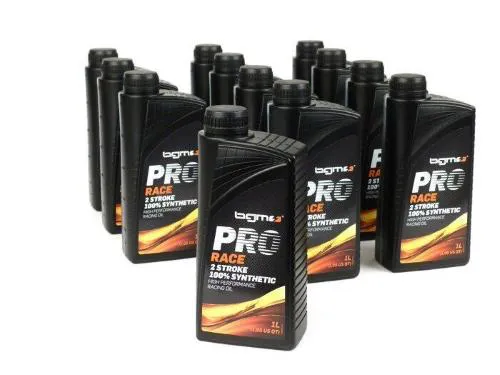 Aceite -BGM PRO RACE- 2 tiempos, totalmente sintético - 6x 1000 ml - envase ahorro