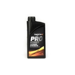 Olio BGM PRO STREET da 1 litro per motori 2 tempi ad aria o acqua, utilizzabile con premiscelazione, lubrificazione separata o iniezione olio.