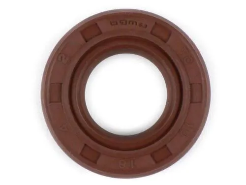 Paraolio 10x18x4mm -BGM PRO FKM/Viton® (E10/resistente all'etanolo)- (usato per albero frizione / cambio Vespa PK XL2 - Pompa acqua Minarelli 50 ccm (tipo MA, CA)