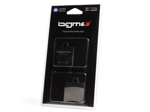 Pastiglie freno -BGM 39.7x49.5mm- SIP pinza freno, APRILIA Amico GL, GLE, LX, Sport Life, LX 50cc 1992 (ant), Area 51 50cc 1998 (ant/post), Compay 125cc 2003 (ant), Compay 50cc 2002 (ant), Gulliver 50cc 1995 (ant), Gulliver LC 50cc 1996-1997 (ant), H